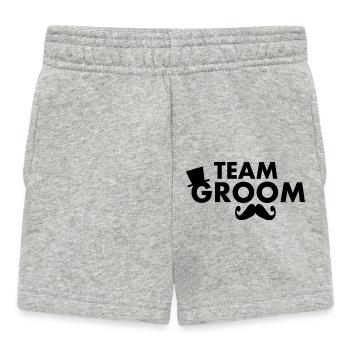 Team groom - Short Bébé - gris chiné - Devant