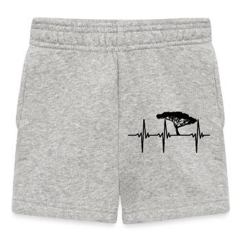 Herzschlag für japanische Baum Bonsai Gartenkunst - Baby Shorts - Grau meliert - Vorne