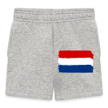 Drapeau hollandais utilisé look - Short Bébé - gris chiné - Devant