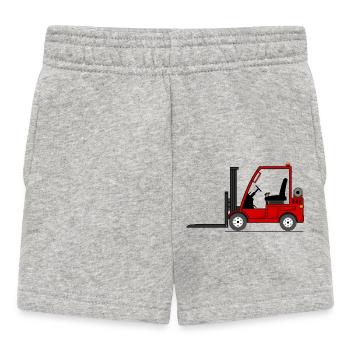 Stapler Gabelstabler Rot - Baby Shorts - Grau meliert - Vorne