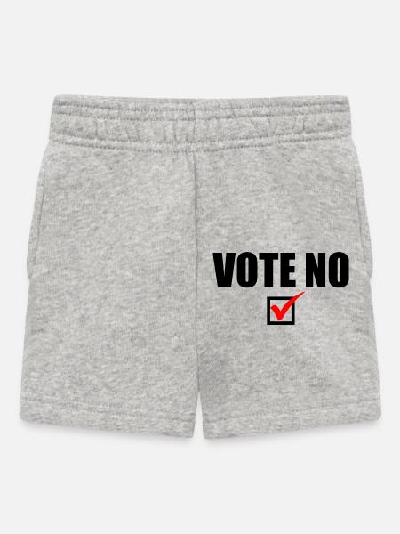Vote no - Baby Shorts - Grau meliert