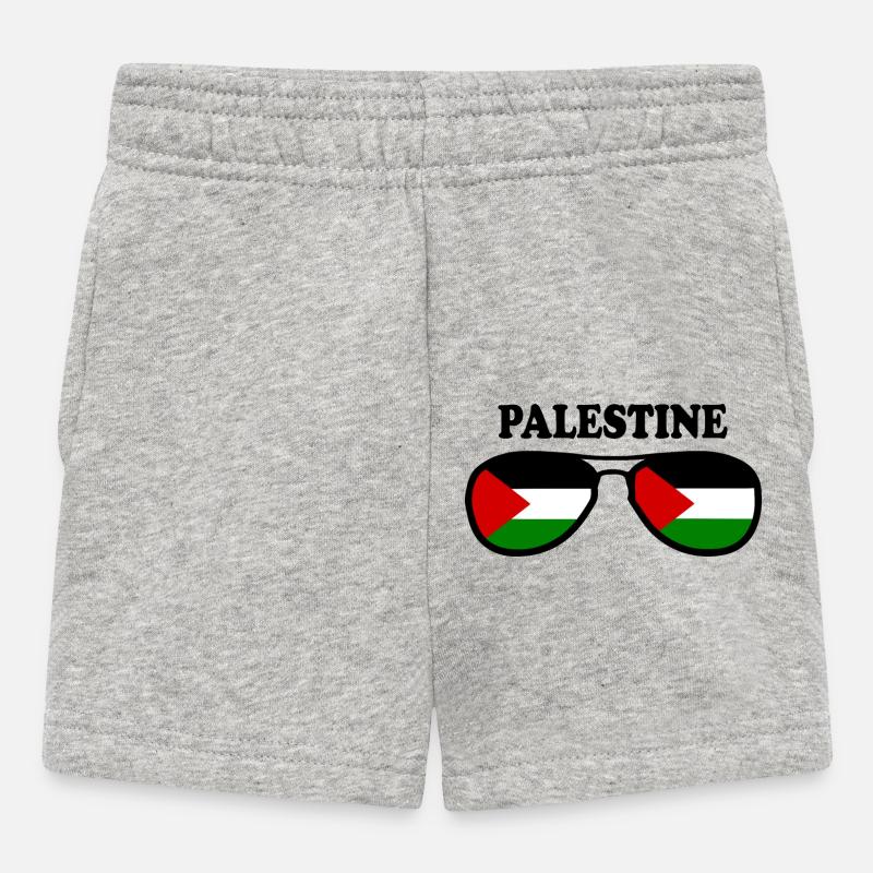 Palestine - Short Bébé - gris chiné