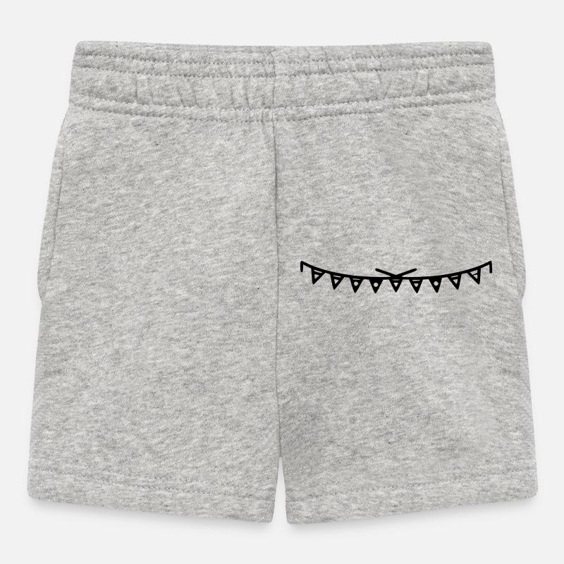Guirlande - Short Bébé - gris chiné