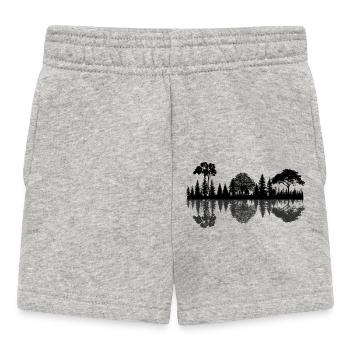 Reflexion der Waldnatur - Baby Shorts - Grau meliert - Vorne