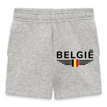 I Love Belgium Tenue T-Shirt Design - Short Bébé - gris chiné - Devant
