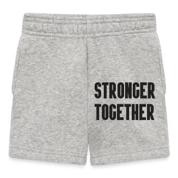 Stronger Together - Baby Shorts - heather grey - Front