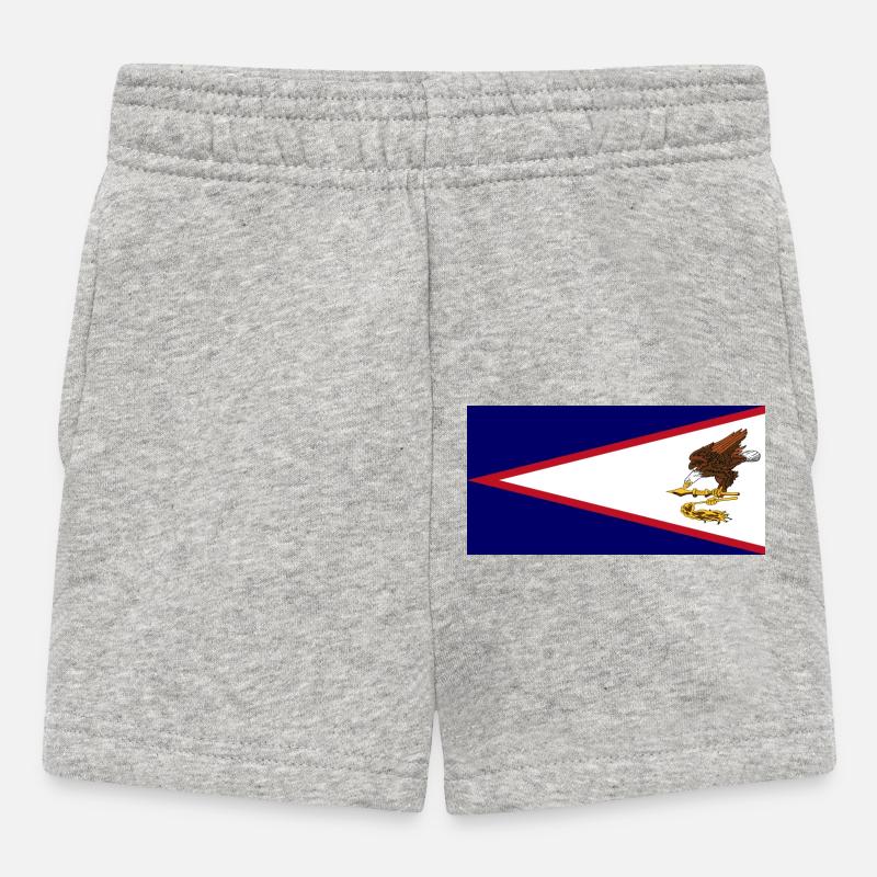 Samoa américaines - Short Bébé - gris chiné