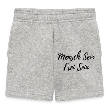 Mensch Sein - Baby Shorts - Grau meliert - Vorne