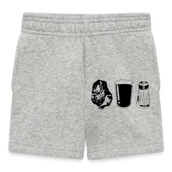 Meat Carnivore Carnivore Carnivore Diet - Baby Shorts - heather grey - Front