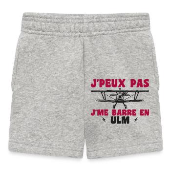 Flugzeug Humor Ulm - Baby Shorts - Grau meliert - Vorne