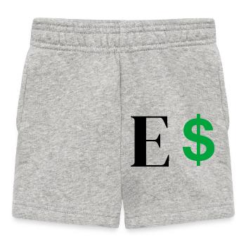Lettre e dollar - Short Bébé - gris chiné - Devant