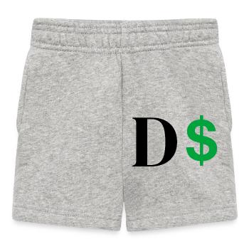 Lettre d dollar - Short Bébé - gris chiné - Devant