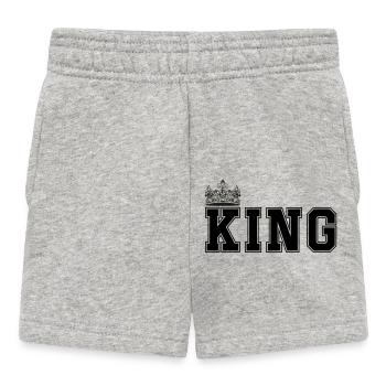 King - Baby Shorts - heather grey - Front