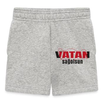vatan sagolsun v3 - Baby Shorts - Grau meliert - Vorne