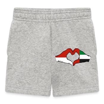 Monaco Drapeau des Émirats Arabes Unis - Short Bébé - gris chiné - Devant
