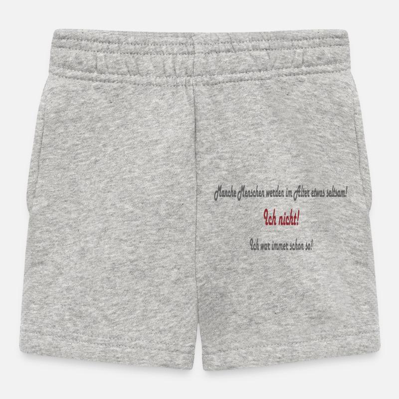 Menschen im Alter - Baby Shorts - Grau meliert