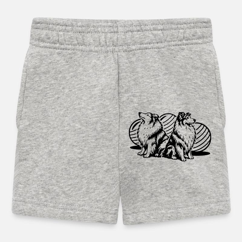 Driftball (colorable) - Baby Shorts - heather grey