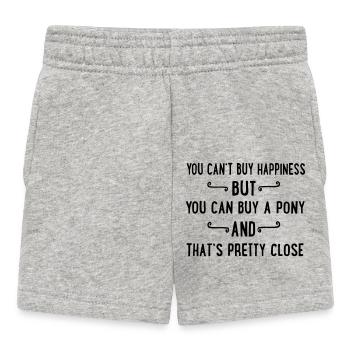 Pony - Baby Shorts - heather grey - Front