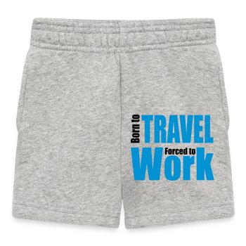 travel - Baby Shorts - heather grey - Front