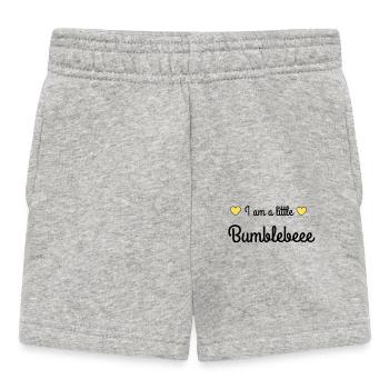 I am a little bumblebeee - Baby Shorts - Grau meliert - Vorne