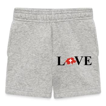 I Love Switzerland (Switzerland) - Baby Shorts - heather grey - Front
