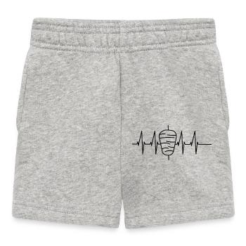 Döner Heartbeat - Baby Shorts - Grau meliert - Vorne