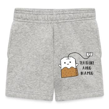 Tee - Baby Shorts - Grau meliert - Vorne