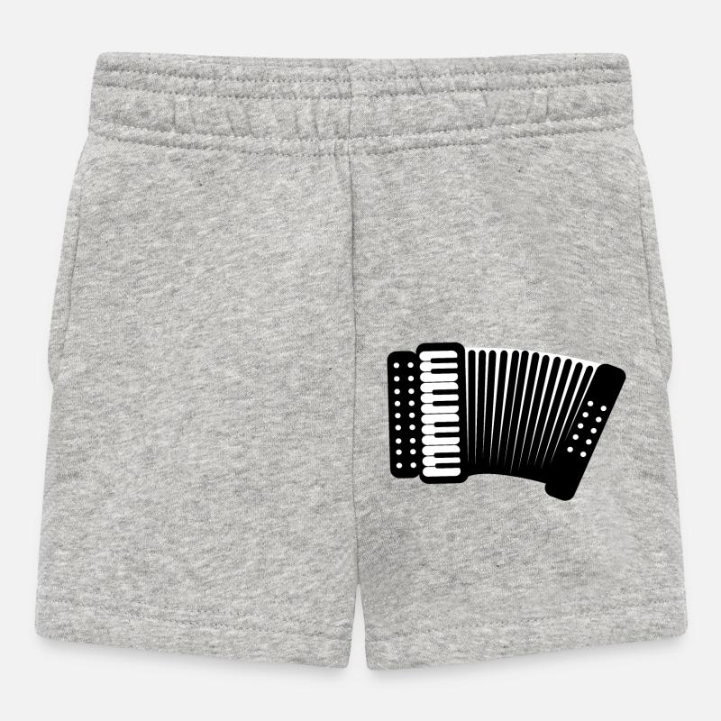 accordéon - Short Bébé - gris chiné