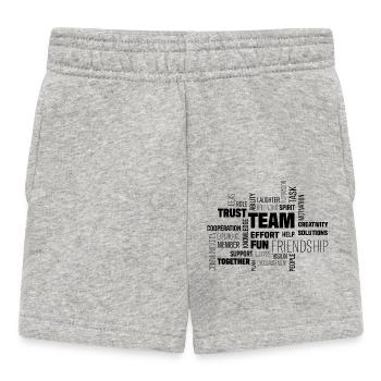 team - Baby Shorts - heather grey - Front