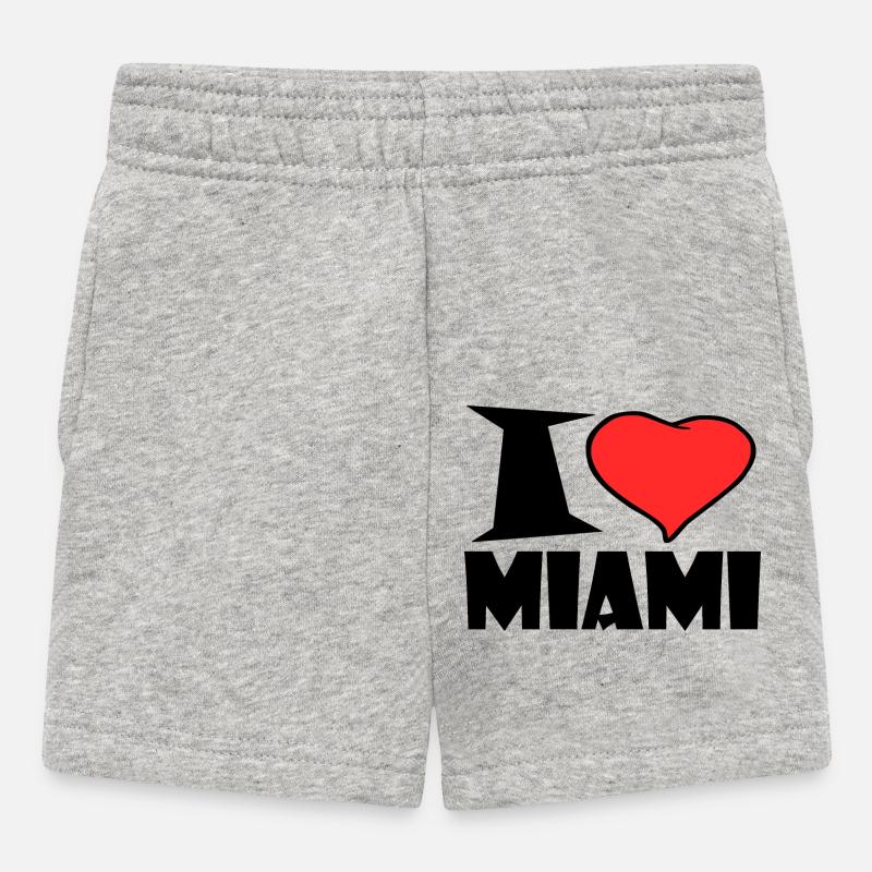 Miami - Short Bébé - gris chiné