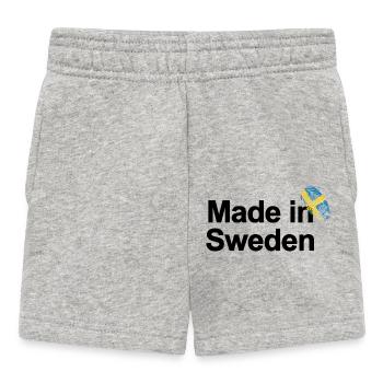 Fingerprint Made in Sweden poster - Baby Shorts - heather grey - Front