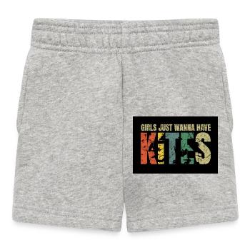 kitesGirls just wanna have - Baby Shorts - Grau meliert - Vorne