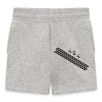 Tire tracks 4x4 - Baby Shorts - heather grey - Front