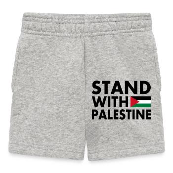 palestina - Baby Shorts - heather grey - Front