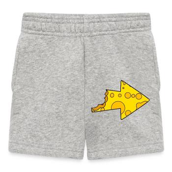 Flèche au fromage - Short Bébé - gris chiné - Devant