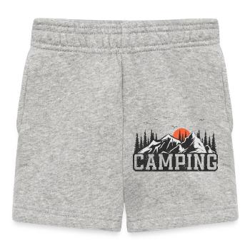 Camping Campen Camper - Short Bébé - gris chiné - Devant