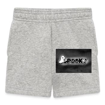 Gruseliger Halloween Comic Stil - Baby Shorts - Grau meliert - Vorne