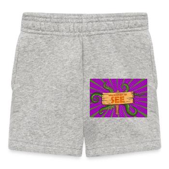 Willkommen am See Gruselig - Baby Shorts - Grau meliert - Vorne