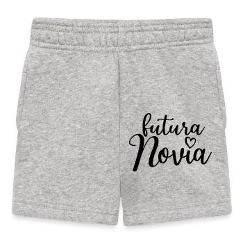 Futura Novia Girlfriend Engagement Wedding Gift - Baby Shorts - heather grey - Front