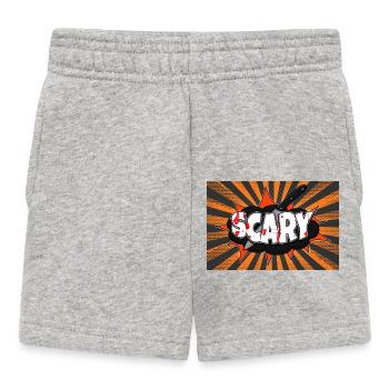Scary Halloween Comic Style Graffiti - Baby Shorts - heather grey - Front