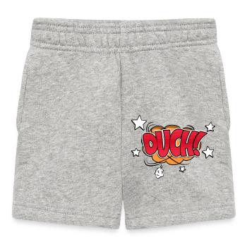 Aïe! Style bande dessinée Bubble Graffiti Lettrage - Short Bébé - gris chiné - Devant