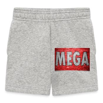 Mega Brick Wall Graffiti - Baby Shorts - heather grey - Front