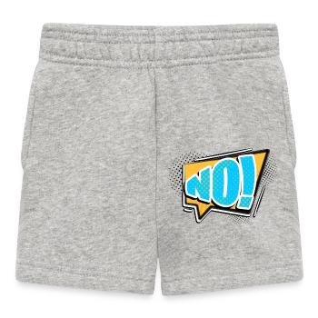 Non! Style bande dessinée Bubble Graffiti Lettrage - Short Bébé - gris chiné - Devant