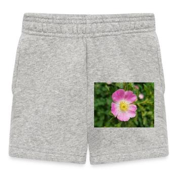 bruyère douce aussi églantine rose Weinrose - Short Bébé - gris chiné - Devant