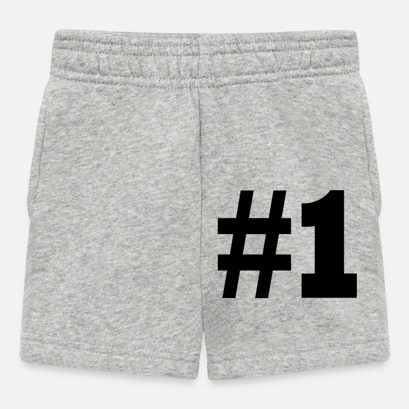 #1 - Short Bébé - gris chiné