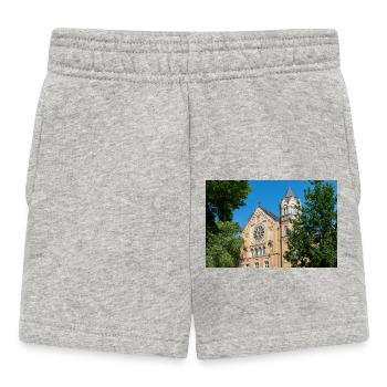 historical building secondary school Ratsgymnasium - Baby Shorts - heather grey - Front
