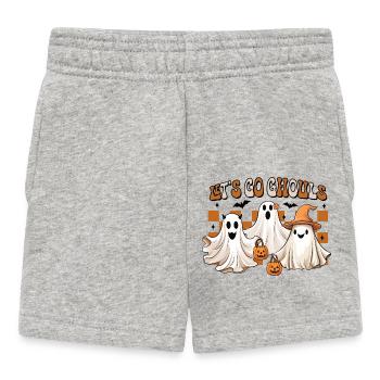 Halloween laisse aller les goules - Short Bébé - gris chiné - Devant