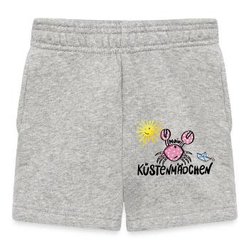 Küstenmädchen Krabbe - Baby Shorts - Grau meliert - Vorne