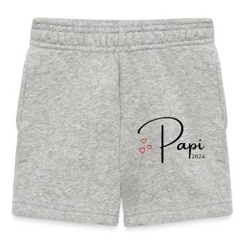 Papi 2024 - Baby Shorts - Grau meliert - Vorne