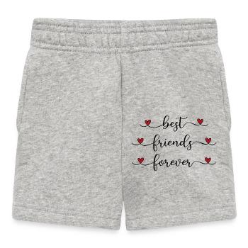Beste Freunde - Baby Shorts - Grau meliert - Vorne